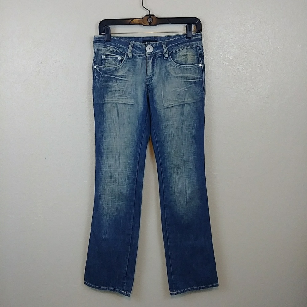 Bebe Embellished & Embroidered Denim Jeans